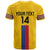 Custom Colombia Football T Shirt Vamos Los Cafeteros