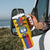 Custom Colombia Football Tumbler With Handle Vamos Los Cafeteros