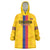 Custom Colombia Football Wearable Blanket Hoodie Vamos Los Cafeteros