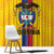 Custom Colombia Football Window Curtain Vamos Los Cafeteros