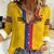 Custom Colombia Football Women Casual Shirt Vamos Los Cafeteros