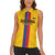 Custom Colombia Football Women Sleeveless Polo Shirt Vamos Los Cafeteros