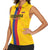 Custom Colombia Football Women Sleeveless Polo Shirt Vamos Los Cafeteros