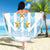 Custom Argentina Football Beach Blanket Vamos La Albiceleste