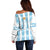 Custom Argentina Football Off Shoulder Sweater Vamos La Albiceleste