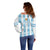 Custom Argentina Football Off Shoulder Sweater Vamos La Albiceleste