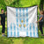 Custom Argentina Football Quilt Vamos La Albiceleste