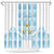 Custom Argentina Football Shower Curtain Vamos La Albiceleste