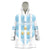 Custom Argentina Football Wearable Blanket Hoodie Vamos La Albiceleste