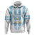 Custom Argentina Football Zip Hoodie Vamos La Albiceleste