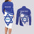 Personalised Israel Independence Day Couples Matching Long Sleeve Bodycon Dress and Long Sleeve Button Shirt 2024 Yom Haatzmaut - Wonder Print Shop