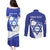 Personalised Israel Independence Day Couples Matching Puletasi and Long Sleeve Button Shirt 2024 Yom Haatzmaut - Wonder Print Shop