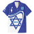 Personalised Israel Independence Day Family Matching Short Sleeve Bodycon Dress and Hawaiian Shirt 2024 Yom Haatzmaut - Wonder Print Shop