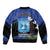 Personalised Israel Independence Day Bomber Jacket Menorah With Cyclamen Persicum Grunge - Wonder Print Shop