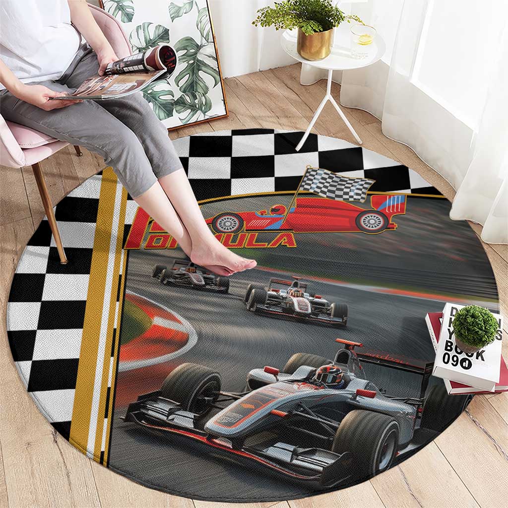 Racing Car 2025 Round Carpet Born To Speed