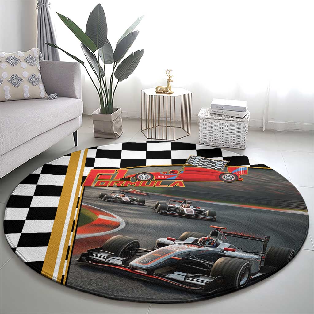 Racing Car 2025 Round Carpet Born To Speed