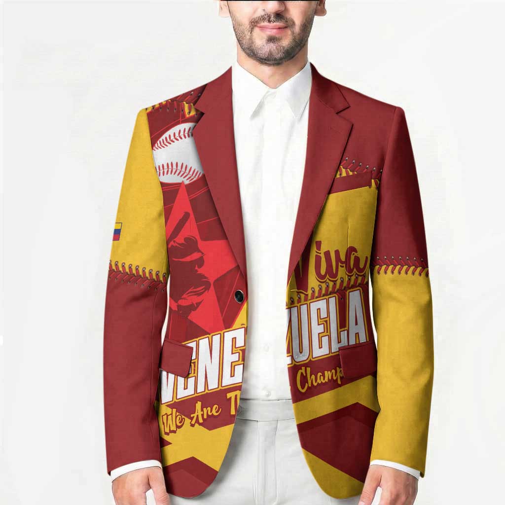 Baseball Venezuela 2026 Custom Blazer 1st Champions Proud Red Version