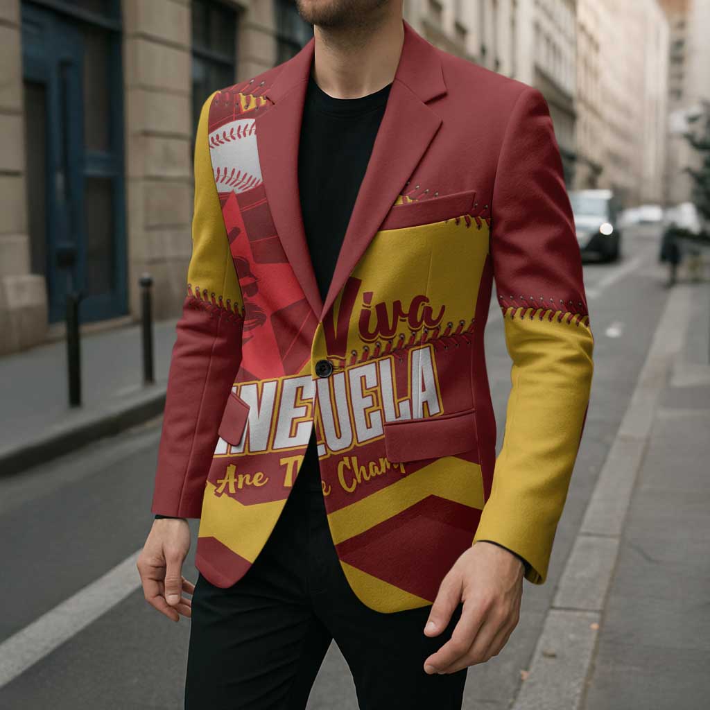 Baseball Venezuela 2026 Custom Blazer 1st Champions Proud Red Version