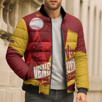 Baseball Venezuela 2026 Custom Bomber Puffer Jacket 1st Champions Proud Red Version
