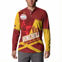 Baseball Venezuela 2026 Custom Button Sweatshirt 1st Champions Proud Red Version