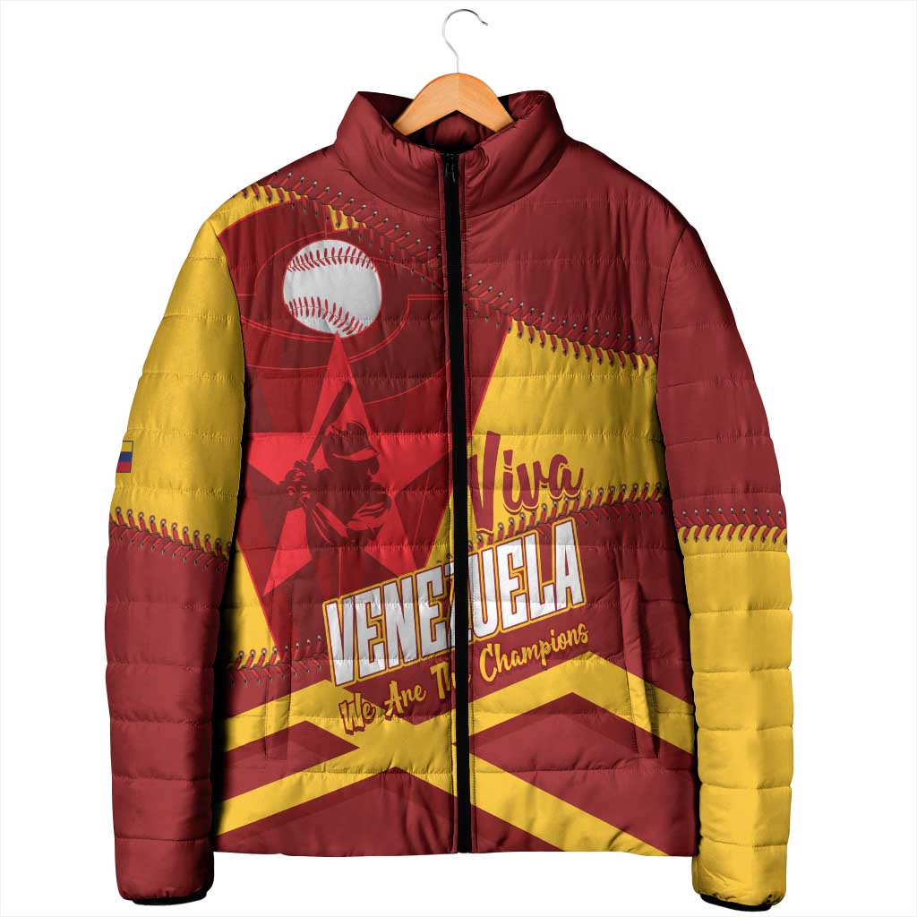 Baseball Venezuela 2026 Custom Padded Jacket 1st Champions Proud Red Version