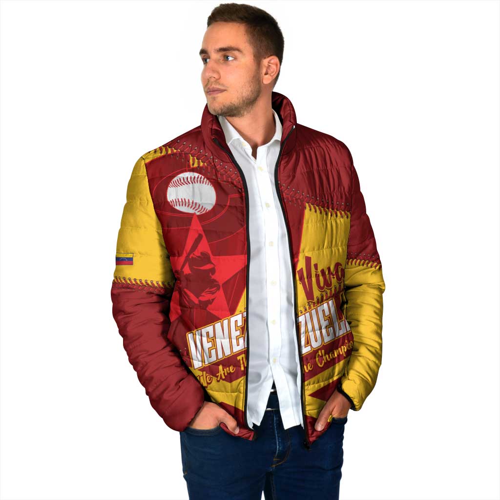 Baseball Venezuela 2026 Custom Padded Jacket 1st Champions Proud Red Version