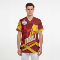 Baseball Venezuela 2026 Custom Scrub Top 1st Champions Proud Red Version