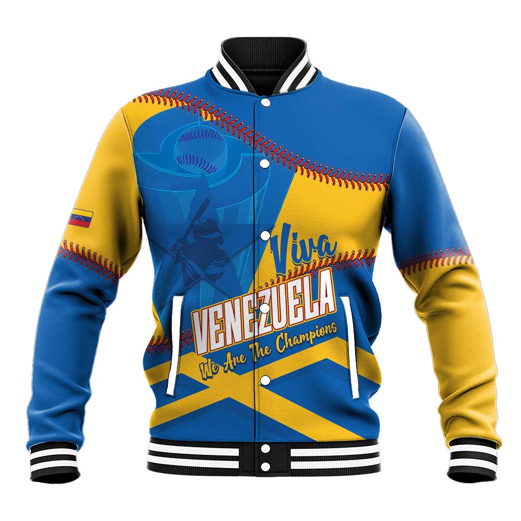 Baseball Venezuela 2026 Custom Baseball Jacket 1st Champions Proud Blue Version
