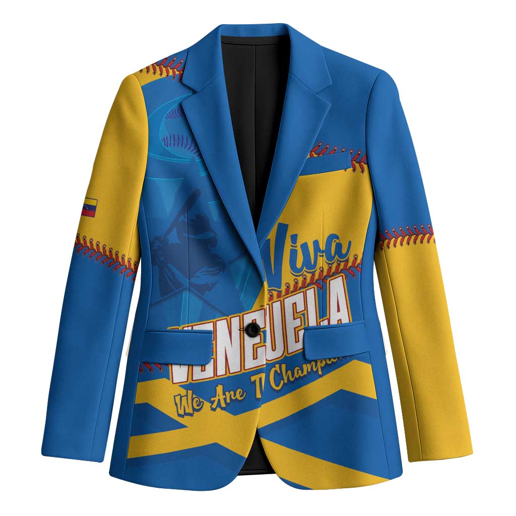 Baseball Venezuela 2026 Custom Blazer 1st Champions Proud Blue Version