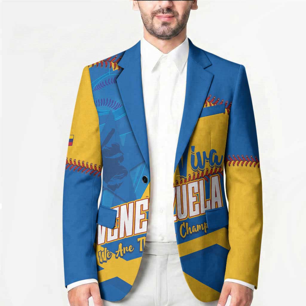 Baseball Venezuela 2026 Custom Blazer 1st Champions Proud Blue Version