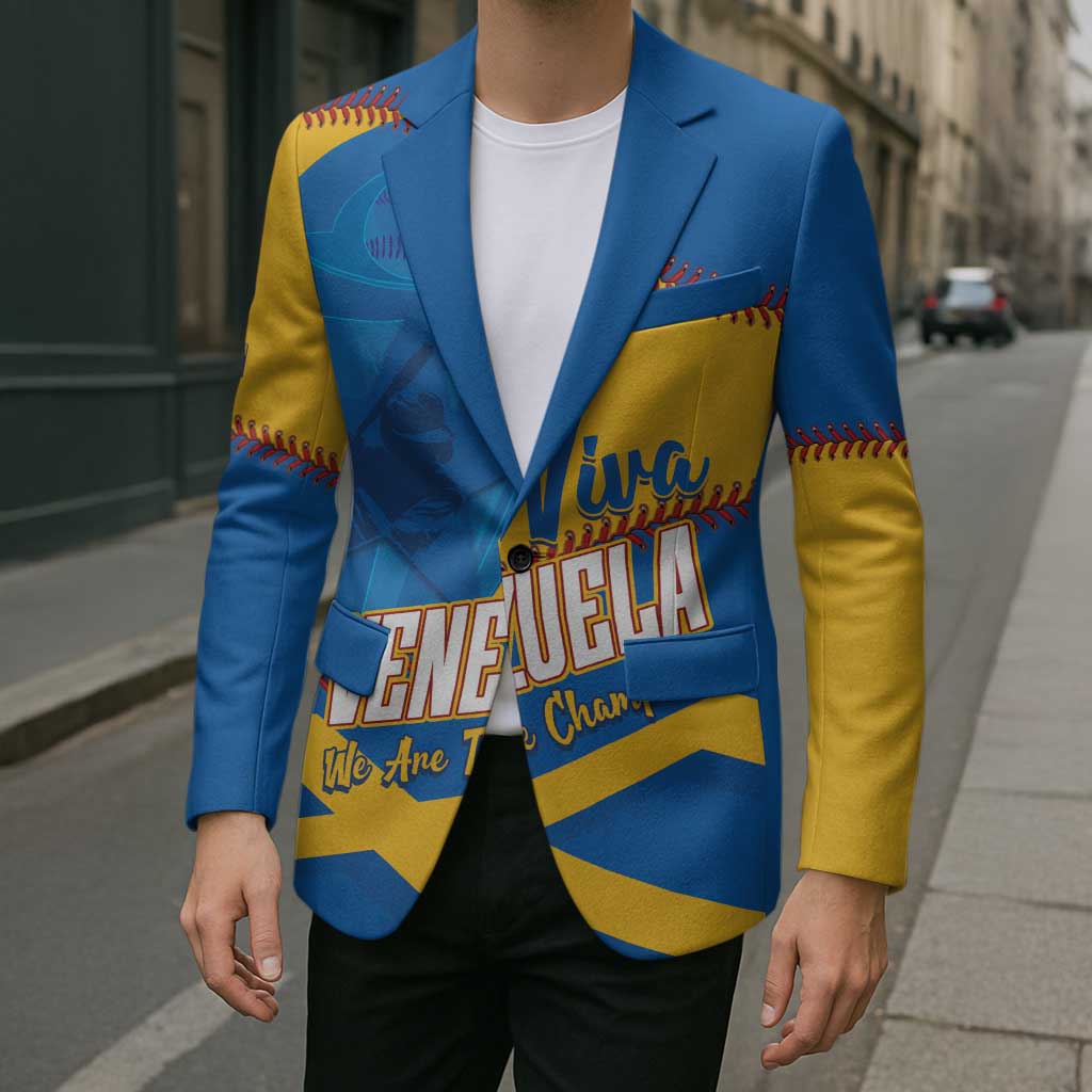 Baseball Venezuela 2026 Custom Blazer 1st Champions Proud Blue Version