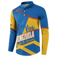 Baseball Venezuela 2026 Custom Button Sweatshirt 1st Champions Proud Blue Version