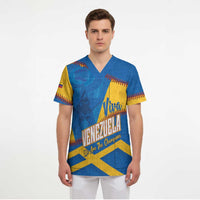 Baseball Venezuela 2026 Custom Scrub Top 1st Champions Proud Blue Version