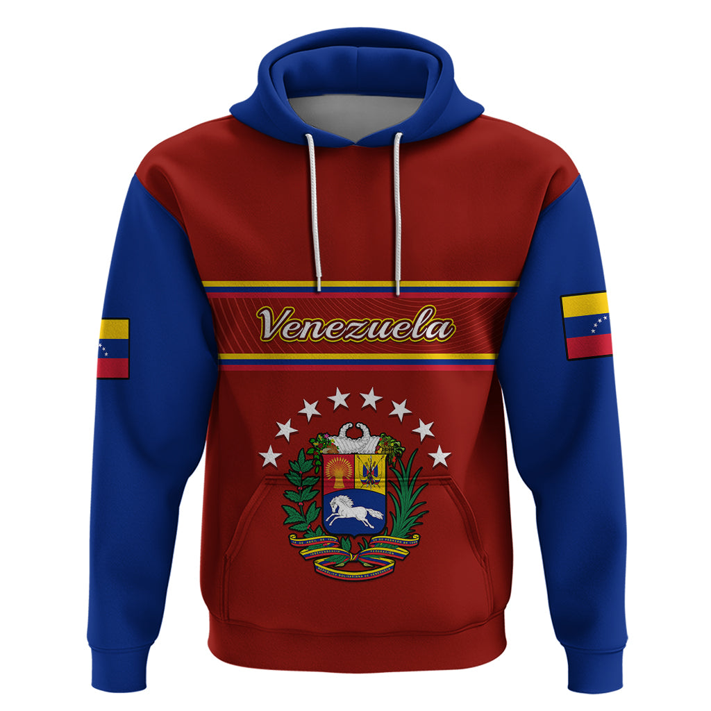 Personalised Venezuela Hoodie Coat Of Arms Style 2023 - Wonder Print Shop