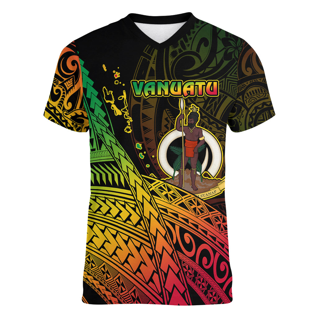 Personalised Vanuatu Women V Neck T Shirt Proud To Be A Ni-Van - Wonder Print Shop