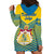 Sweden Hoodie Dress Swedish Independence Day Scandinavia Pattern - Wonder Print Shop