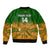 Personalised Australia Rugby Bomber Jacket Go Wallaroos Pacific Indigenous Version 2023 - Wonder Print Shop