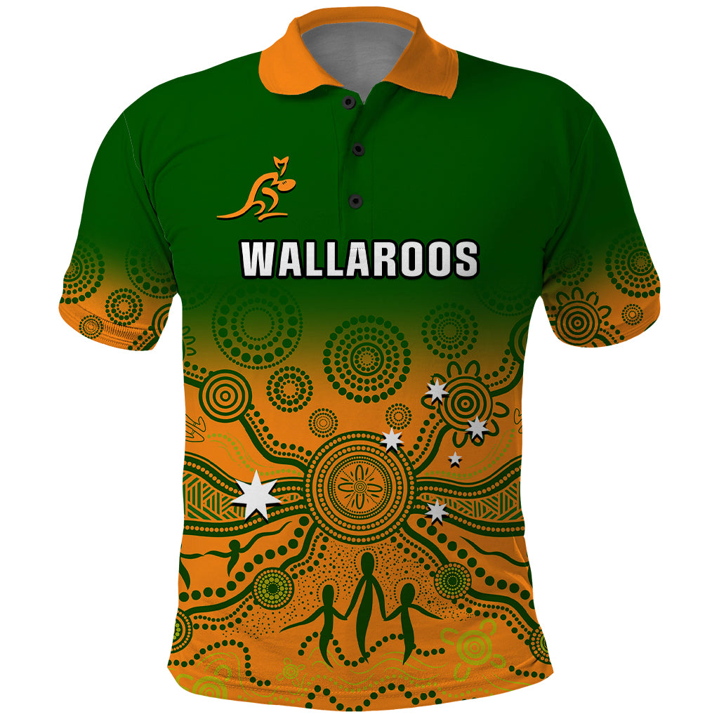 Personalised Australia Rugby Polo Shirt Go Wallaroos Pacific Indigenous Version 2023 - Wonder Print Shop