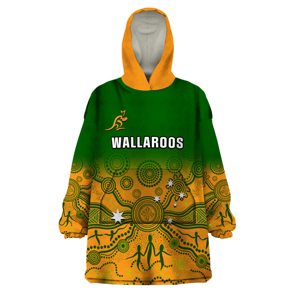 personalised-australia-rugby-wearable-blanket-hoodie-go-wallaroos-pacific-indigenous-version-2023