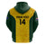 Personalised Australia Rugby Hoodie Go Wallaroos Pacific Simple Version 2023 - Wonder Print Shop