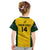 Personalised Australia Rugby Kid T Shirt Go Wallaroos Pacific Simple Version 2023 - Wonder Print Shop