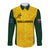 Australia Rugby Long Sleeve Button Shirt Go Wallaroos Pacific Simple Version 2023 - Wonder Print Shop