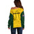 Australia Rugby Off Shoulder Sweater Go Wallaroos Pacific Simple Version 2023 - Wonder Print Shop