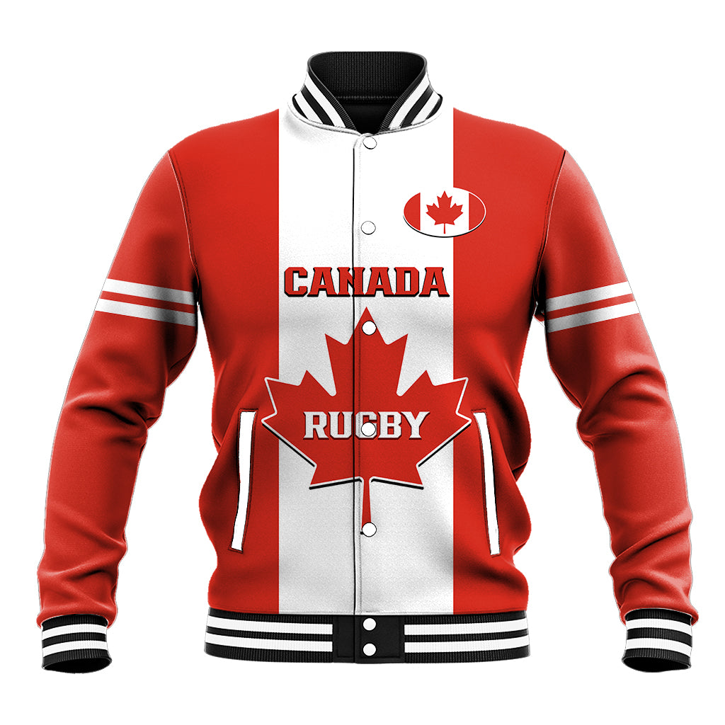 Canada Rugby Baseball Jacket Go Canucks Maple Leaf Pacific  2023 - Wonder Print Shop