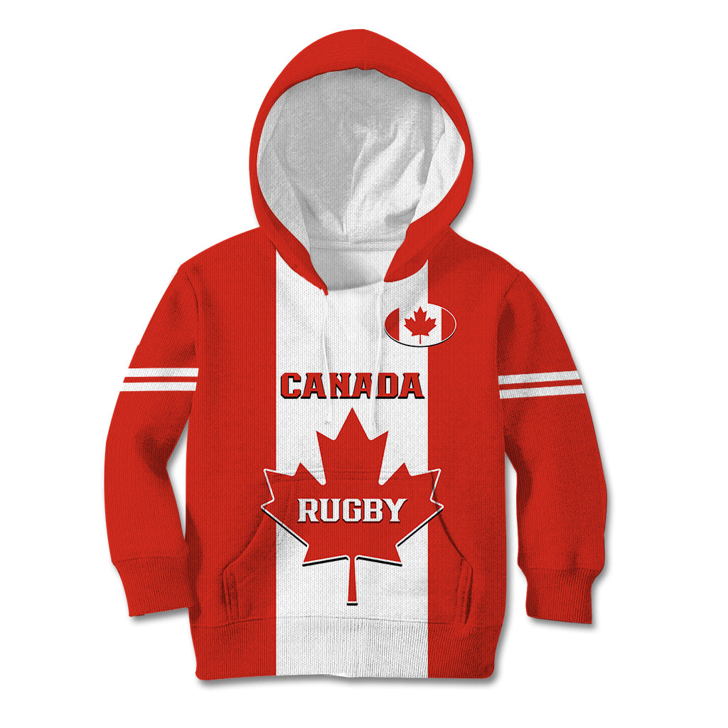 Canada Rugby Kid Hoodie Go Canucks Maple Leaf Pacific 2023 - Wonder Print Shop