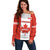 Canada Rugby Off Shoulder Sweater Go Canucks Maple Leaf Pacific  2023 - Wonder Print Shop