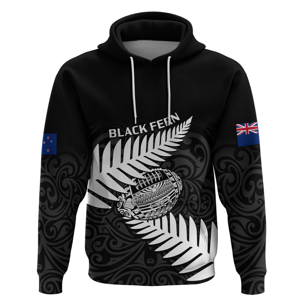 Aotearoa Rugby Hoodie Go Black Fern Pacific NZ Maori 2023 - Wonder Print Shop