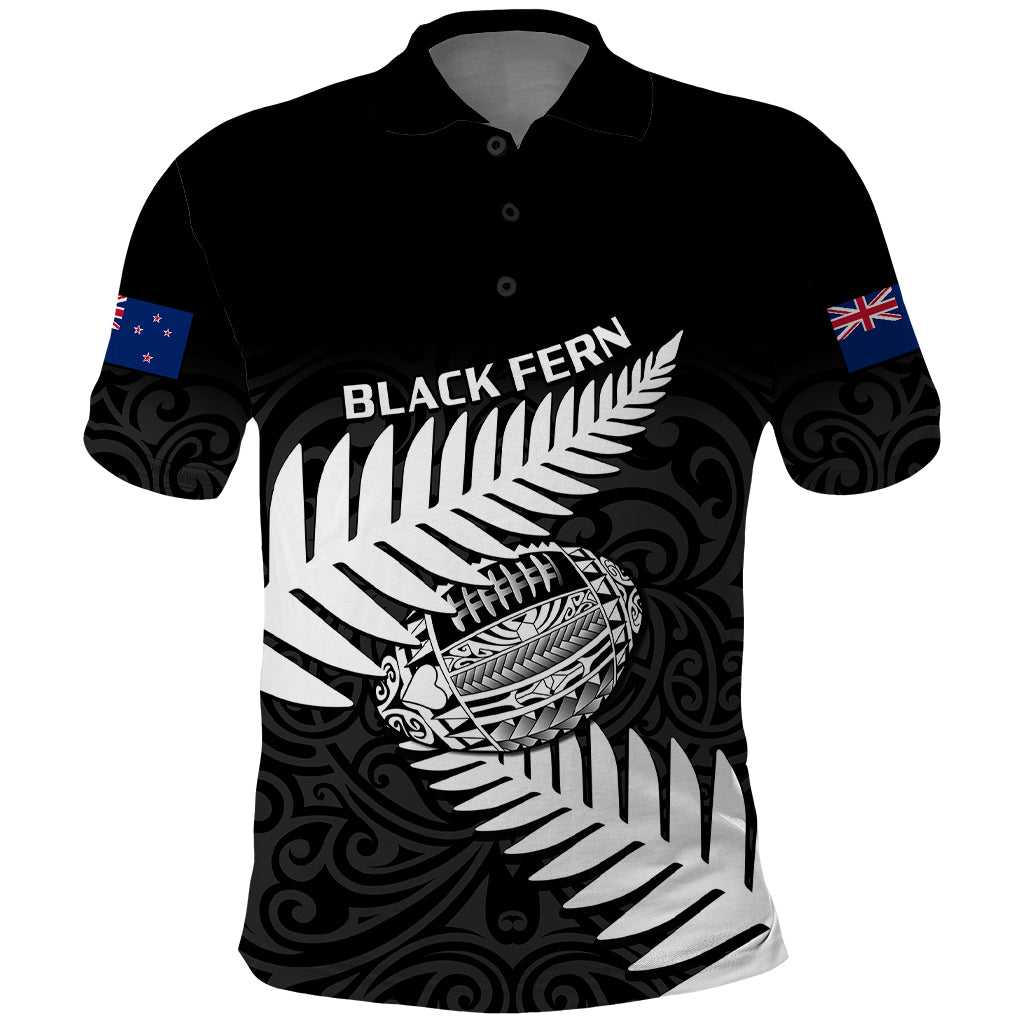 Aotearoa Rugby Polo Shirt Go Black Fern Pacific NZ Maori 2023 - Wonder Print Shop