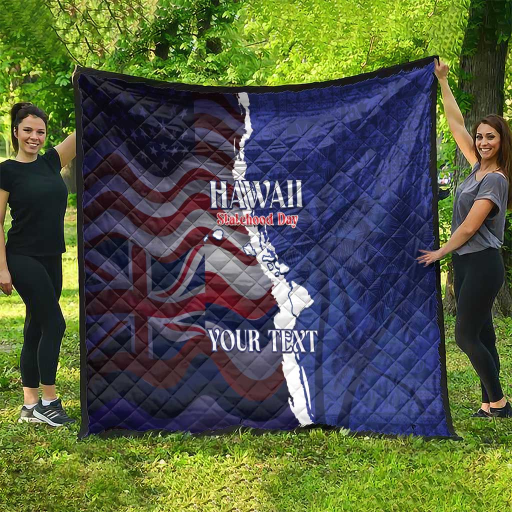 Personalized Hawaii Statehood Day Quilt 66th Anniversary - Wonder Print Shop