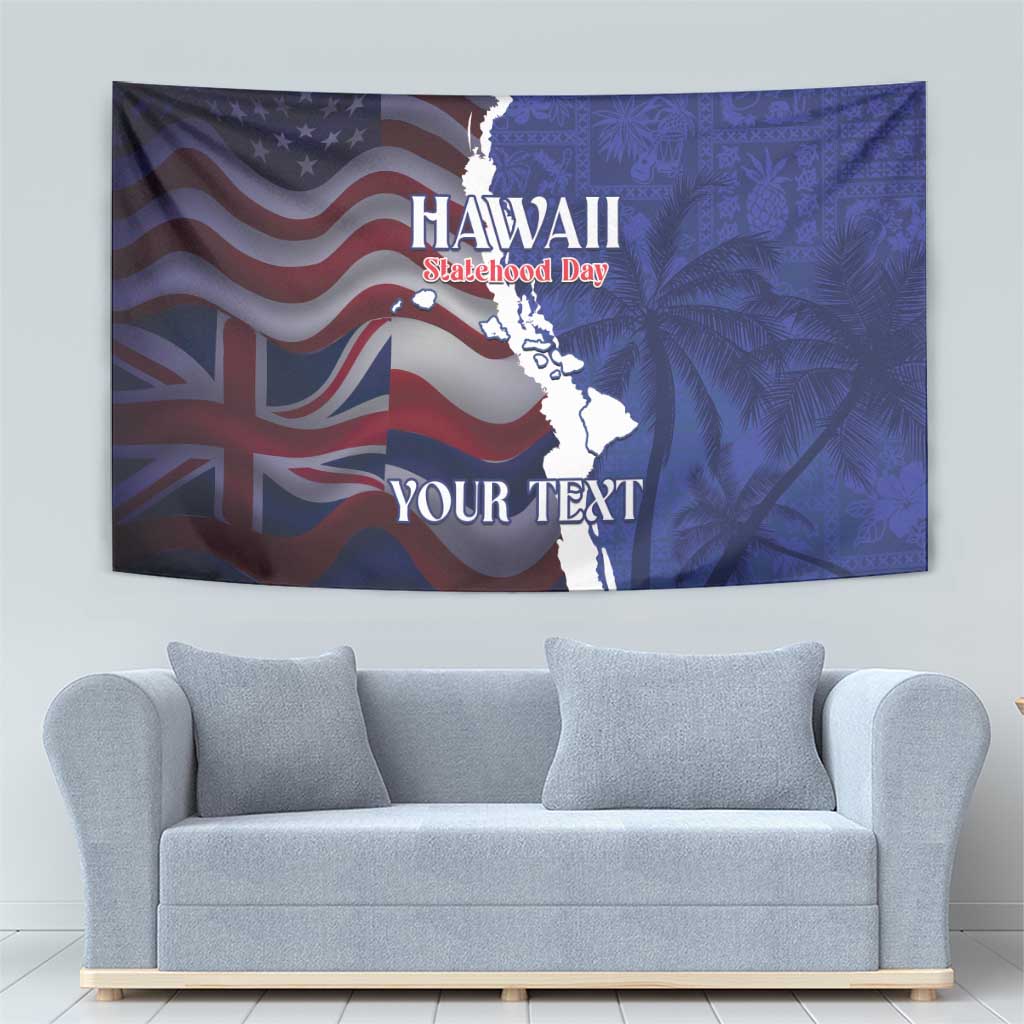 Personalized Hawaii Statehood Day Tapestry 66th Anniversary - Wonder Print Shop
